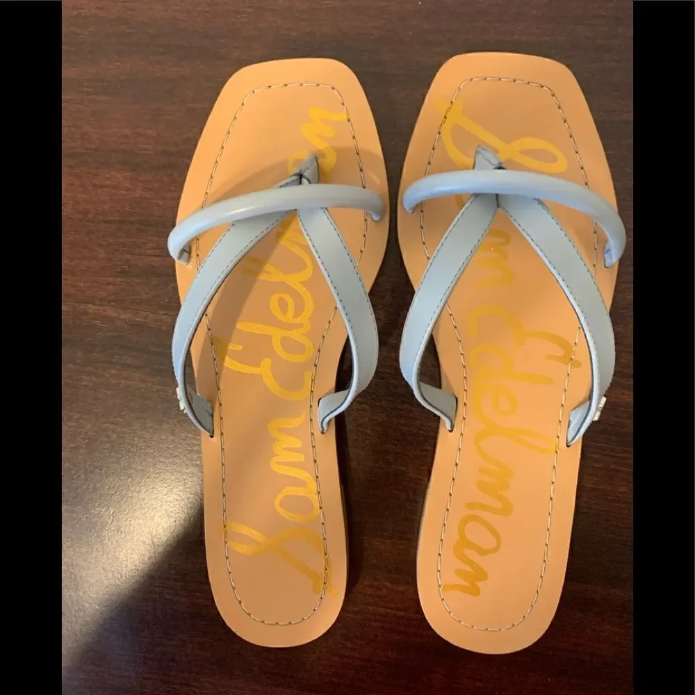 Sam  Edelman Women’s  Abbey leather upper Flip Flop size 7 , NIB